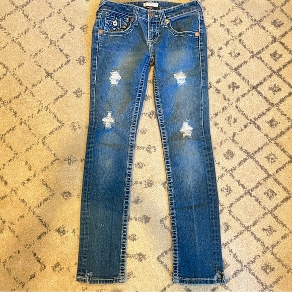 True Religion Limited Edition 0001-1205 Medium Wash Denim Jeans Size 25 - Picture 1 of 9